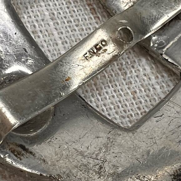 Vintage Art Deco Rhinestone Shoe Buckle 30s 40s Fishel Nessler Signed FNCO - Picture 3 of 9